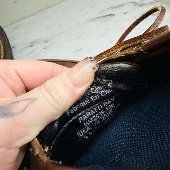 Columbia Baratti Bay Brown Leather Boat Shoe Men’s Size 9.5 - Picture 8 of 9